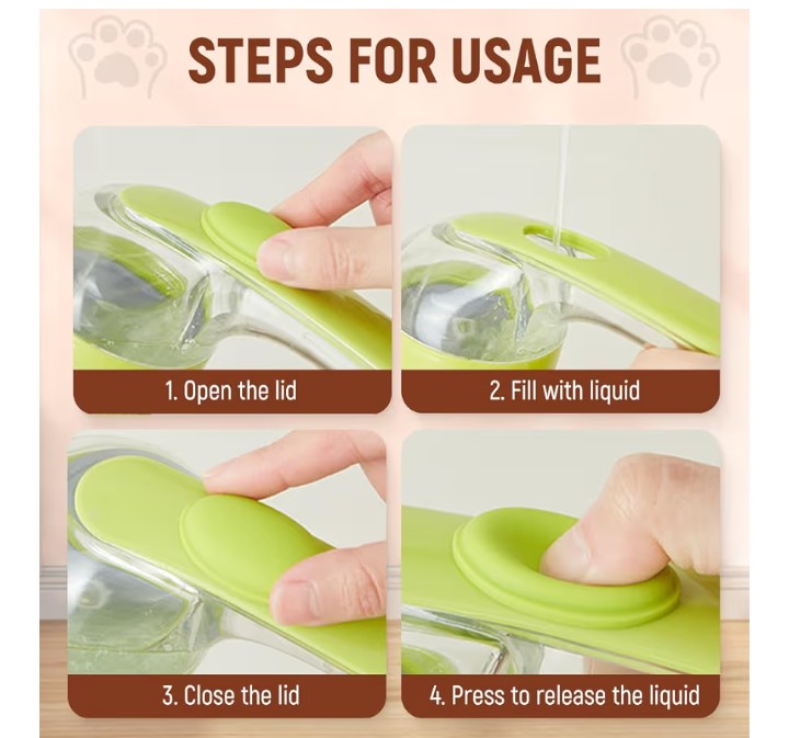 Multi-Functional Pet Bath Brush with Shampoo Dispenser